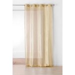 Voilage uni fluide dor� 145x240 cm