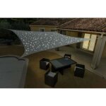Voile dombrage solaire 200 led 3x4m taupe werka pro