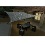 Voile dombrage solaire 300 led 4x5m cr�me werka pro