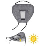 Voile pare - soleil pour poussettes protection solaire universelle avec protection uv 50