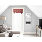 Brise bise 70x200 cm vichy rouge en coton jacquard