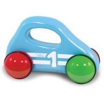 Voiture 1er age bleu vilac - jouet en bois pour enfant de 1 an