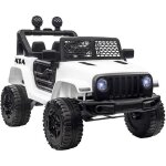 Voiture �lectrique enfant - homcom - propulsion arri�re 12 v 5 km / h t�l�commande effets sonores led ...