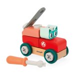 Voiture  bricoler chat bricokids - jeu de construction enfant - 27 accessoires + 1 outil - jeu dimitation ...
