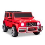 Voiture electrique 4x4 suv rouge 2 places mercedes amg 2 x 45 w - marche av - ar phares et syst�me audio ...