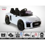 Voiture lectrique enfant kingtoys - audi r8 spyder 40w - blanc