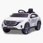 Voiture enfants mercedes eqc400 - batterie 12v - 1 � 6 ans - blanc