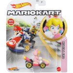Voiture hot wheels mario kart - cat peach princesse - character cars 1:64