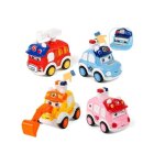 Voitures de jouet pour bb 4 pcs dessin anim presse et aller ensemble de vhicules jouets cadeaux vhicules ...