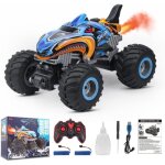 Voiture de jouet monster truck tlcommande pour enfants 6 7 8 ans avec lumire led de musique de pulvrisati ...