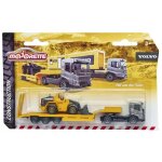 Voitures majorette sas majo volvo const ass3 - jaune / bleu - 15x45x24 cm