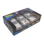 Voiture miniature - globo - welly delorean btw i - ii - iii - retour vers le futur - echelle 1:24