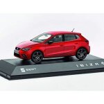 Voiture miniature - seat - fr ibiza - rouge - echelle 1:43