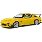 Voiture miniature - solido - mazda rx7 fd3rs streetfighters - jaune - 1:18 - 1999