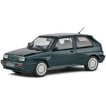 Voiture miniature - solido - volkswagen golf rally green 1989 - couleur verte - collection - 1:43
