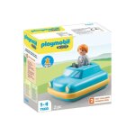Voiture playmobil 1. 2. 3 push&go car 71323 pour enfants de 18 mois et plus - bleu et multicolore