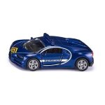 Jouet voiture de police - siku - bugatti chiron - m�tal / plastique - bleu - 1 pi�ce