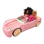 Voiture radiocommande barbie dream car cabrio glamour - mondo - limited edition - mattel - rose