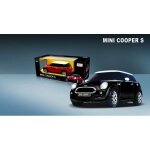 Voiture radiocommand�e - jamara - mini cooper s 1 / 24 - rouge - phares lumineux - autonomie 15 - 20min ...
