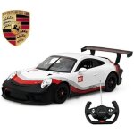 Voiture tlcommande porsche 911 gt3 cup 1:14 jamara - blanc
