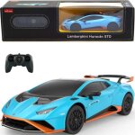 Voiture tlcommande rastar - lamborghini huracan sto - bleu noir et orange - pour enfant de 6 ans et ...