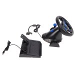 Volant gaming rotation 180� 3 en 1 pour pc