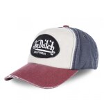 Casquette - von dutch - jack - 100% coton - ajustable - tricolore (rouge / blanc / bleu)