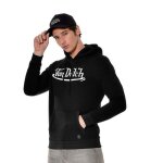 Von dutch sweat homme coton sweatshirt à capuche logan 320 g / m² - noir Von dutch sweat homme coton sweatshirt à capuche logan 320 g / m² - noir
