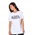 Tee shirt femme - von dutch - jodie - blanc - oversize - col rond & manches courtes
