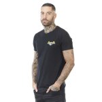 Von dutch tee shirt homme 100% coton t - shirt homme eye slim fit col rond & manches courtes - noir