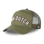 Vondutch casquette trucker ajustable homme - trucker - filet rigide - vert noir beige - visi�re arrondie ...