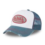 Vondutch casquette trucker avec filet con homme - trucker - filet rigide - blanc bleu - visire arrondie ...