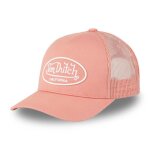 Vondutch casquette trucker lof homme - trucker - filet rigide - rose blanc - visi�re arrondie