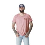 Vondutch - t - shirt homme coton aucun classic rgular col v manches courtes - rose (pice)