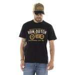 Vondutch - t - shirt homme coton aucun spire r�gular col rond manches courtes - noir (pi�ce)