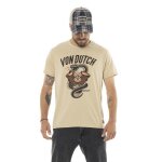 Vondutch - t - shirt homme polyester aucun vibra r�gular col rond manches courtes - beige (pi�ce)