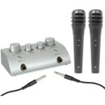 Vonyx av430 table de mixage echo karaok 2 canaux avec 2 microphones mixeur sonorisation micros filaires ...
