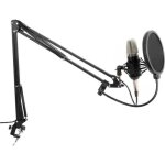 Microphone de studio vonyx cms400 argenté - condensateur avec bras réglable et filtre anti - pop Microphone de studio vonyx cms400 argenté - condensateur avec bras réglable et filtre anti - pop