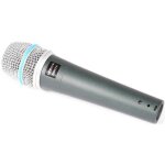 Microphone dynamique professionnel vonyx dm57a - noir - cordon de 5 mtres - xlr - jack 6. 3