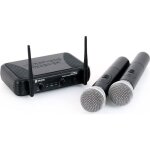 Micro sans fil vonyx stwm712 - systme vhf 2 canaux - idal pour vnements professionnels - 50 mtres ...