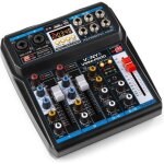 Table de mixage 4 canaux vonyx vmm - p500 avec bluetooth et 16 effets digitaux Table de mixage 4 canaux vonyx vmm - p500 avec bluetooth et 16 effets digitaux