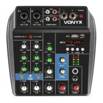 Table de mixage dj - vonyx - vmm100 - usb - bluetooth - alimentation 48v Table de mixage dj - vonyx - vmm100 - usb - bluetooth - alimentation 48v