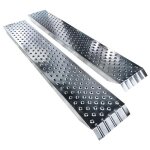 Vounot® lot de 2 rampe de chargement 160cm en acier galvanisé - 400kg max - rampe daccès antidérapante ... Vounot® lot de 2 rampe de chargement 160cm en acier galvanisé - 400kg max - rampe daccès antidérapante ...