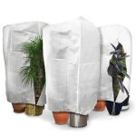 Vounot® lot de 3 housse hivernage plante avec cordon et zipper polypropylème 80g / m² 120x180cm blanc ... Vounot® lot de 3 housse hivernage plante avec cordon et zipper polypropylème 80g / m² 120x180cm blanc ...