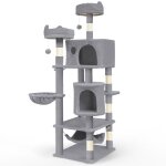 Vounot® arbre à chat grande avec griffoir 2 niches et 3 plateformes - hauteur 168cm - arbre à grimper ... Vounot® arbre à chat grande avec griffoir 2 niches et 3 plateformes - hauteur 168cm - arbre à grimper ...