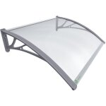 Vounot® marquise auvent de porte dentrée - 100 x 80 cm - polycarbonate transparent - anti - uv Vounot® marquise auvent de porte dentrée - 100 x 80 cm - polycarbonate transparent - anti - uv