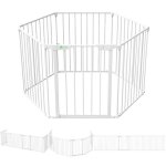 Vounot� barri�re de s�curit� pliable pr� - assembl�e 3. 75m - 6 panneaux - grille de protection chemin�e ...