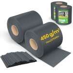 Vounot® brise vue occultant pvc 450g / m2 19cm x 140m anthracite Vounot® brise vue occultant pvc 450g / m2 19cm x 140m anthracite