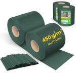 Vounot brise vue occultant pvc 450g / m2 19cm x 140m vert