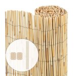 Vounot� canisse en roseau naturel brise vue avec attaches de fixation 90x300cm